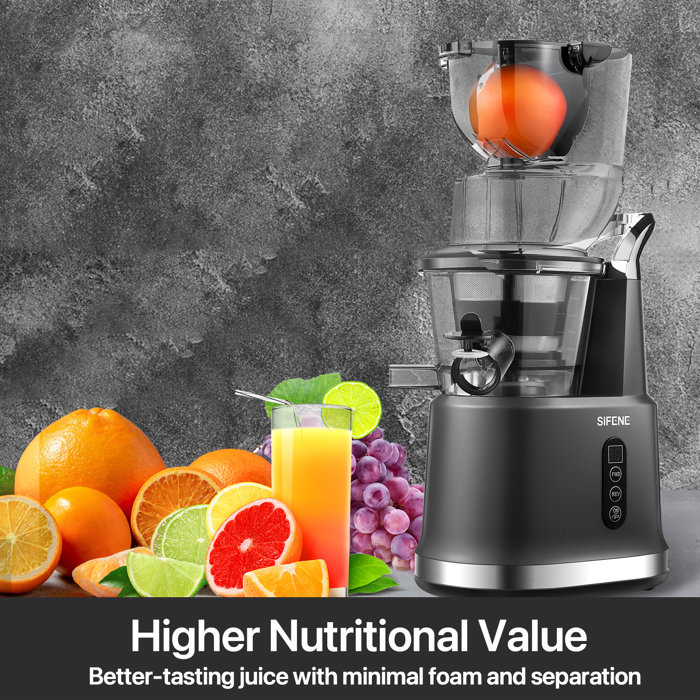 Sifene Vertical Cold Press Juicer, Slow Masticating Juicer Machine